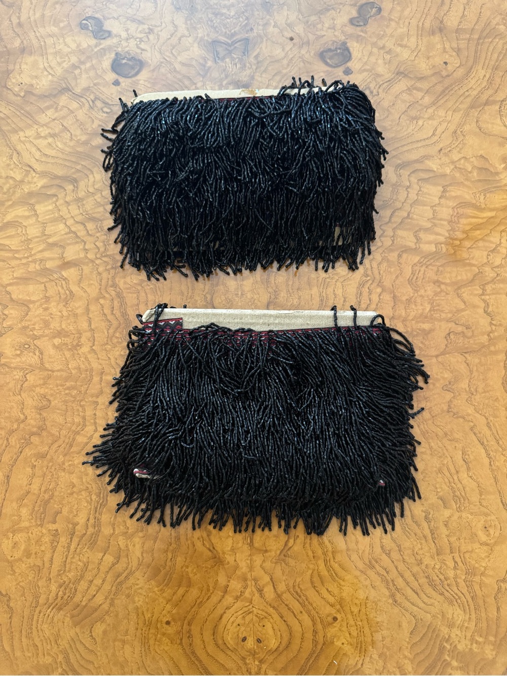 Black Beaded Lace for sewing or crafts